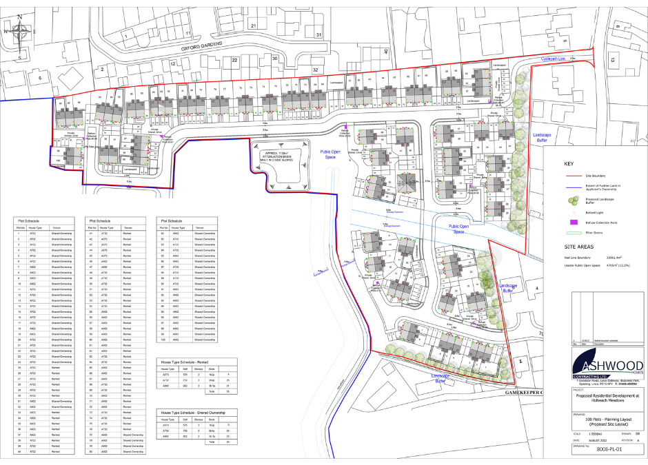 Plans for 100 affordable homes in Holbeach